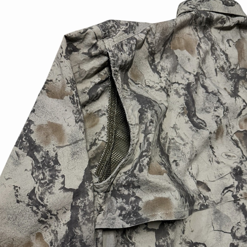 Woolrich Outdoor Guide Long Sleeve Shirt Men's Large Natural Gear Camo Vented - Picture 10 of 12